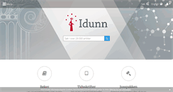 Desktop Screenshot of idunn.no